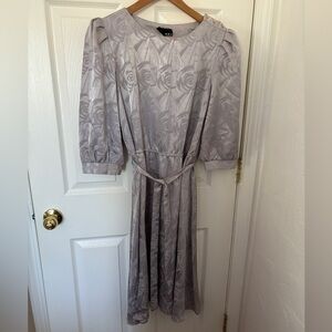 Stunning Vintage Silver Dress Metallic Material By Dabney